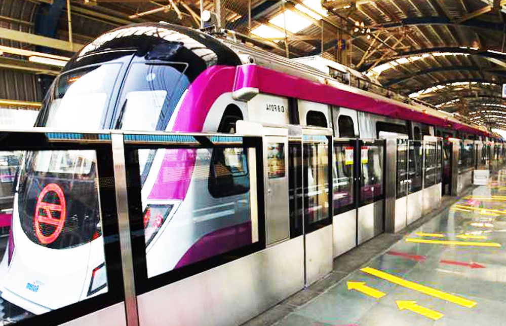 India's first unmanned train inaugurated on Metro's Magenta Line