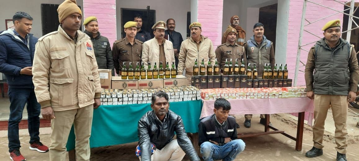 Now smuggling of alcohol from ambulances, arrest of two accused with 158 liters of illicit liquor of around 500000