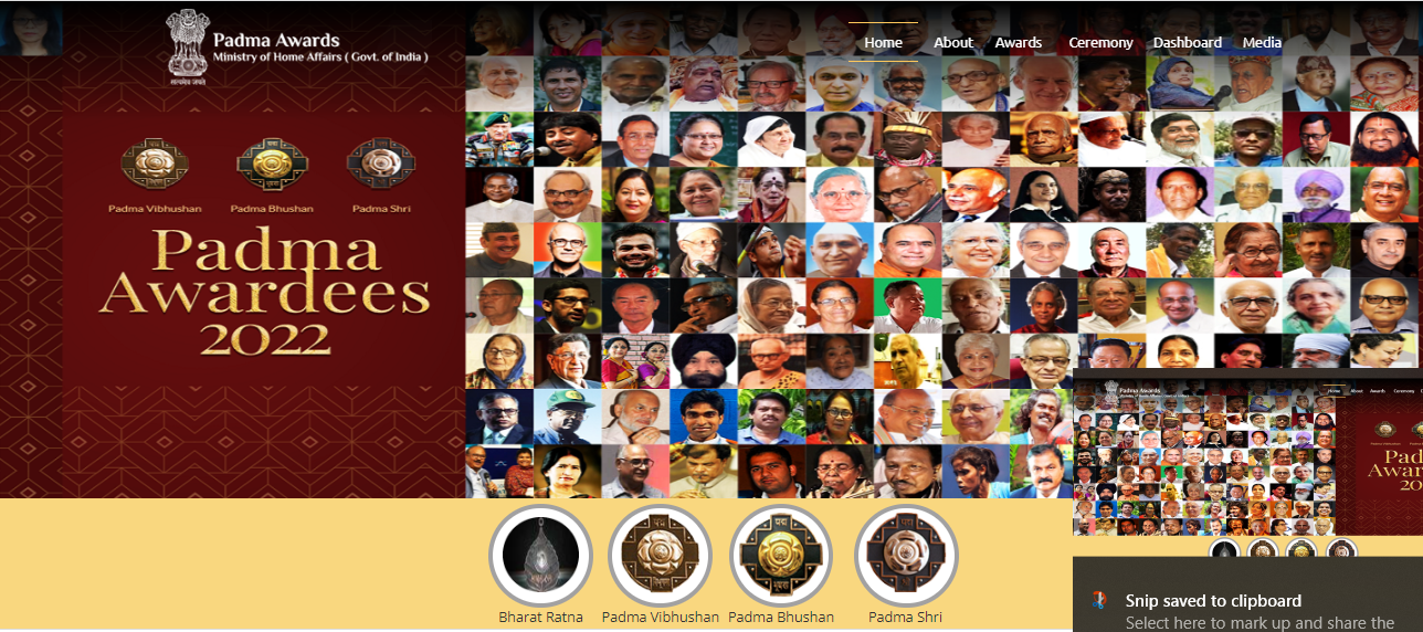 Nominations for Padma Awards-2023 by September 15, 2022