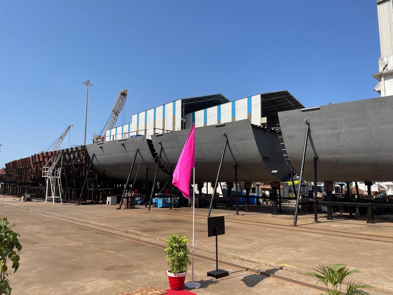 Goa Shipyard Ship Construction Work Formally Begins