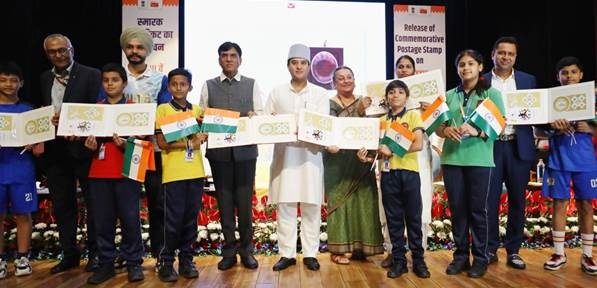 Dr. Mansukh Mandaviya and Jyotiraditya M. Scindia release postage stamps for 33rd Olympics Paris 2024