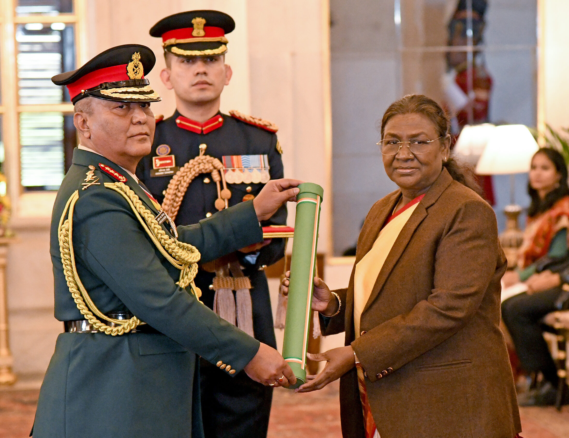 President conferred the honorary rank of General of the Indian Army to General Ashok Raj Sigdel