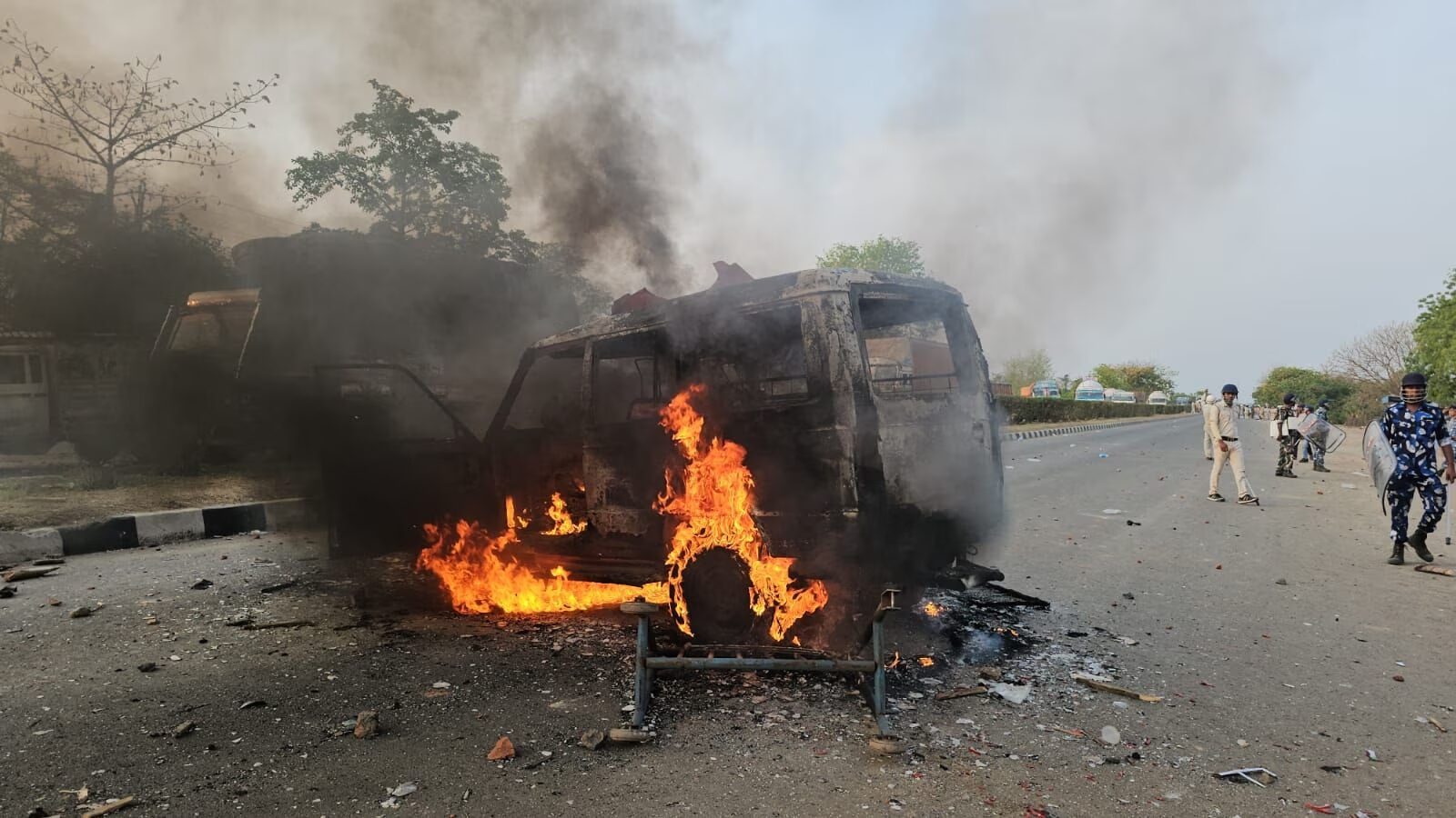 Violence against Waqf law in Murshidabad, three dead, situation under control now