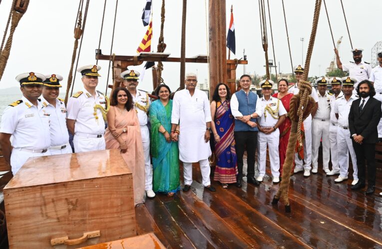 भारतीय नौसेना में शामिल हुआ पारंपरिक सिला हुआ प्राचीन जहाज ‘आईएनएसवी कौंडिन्य’