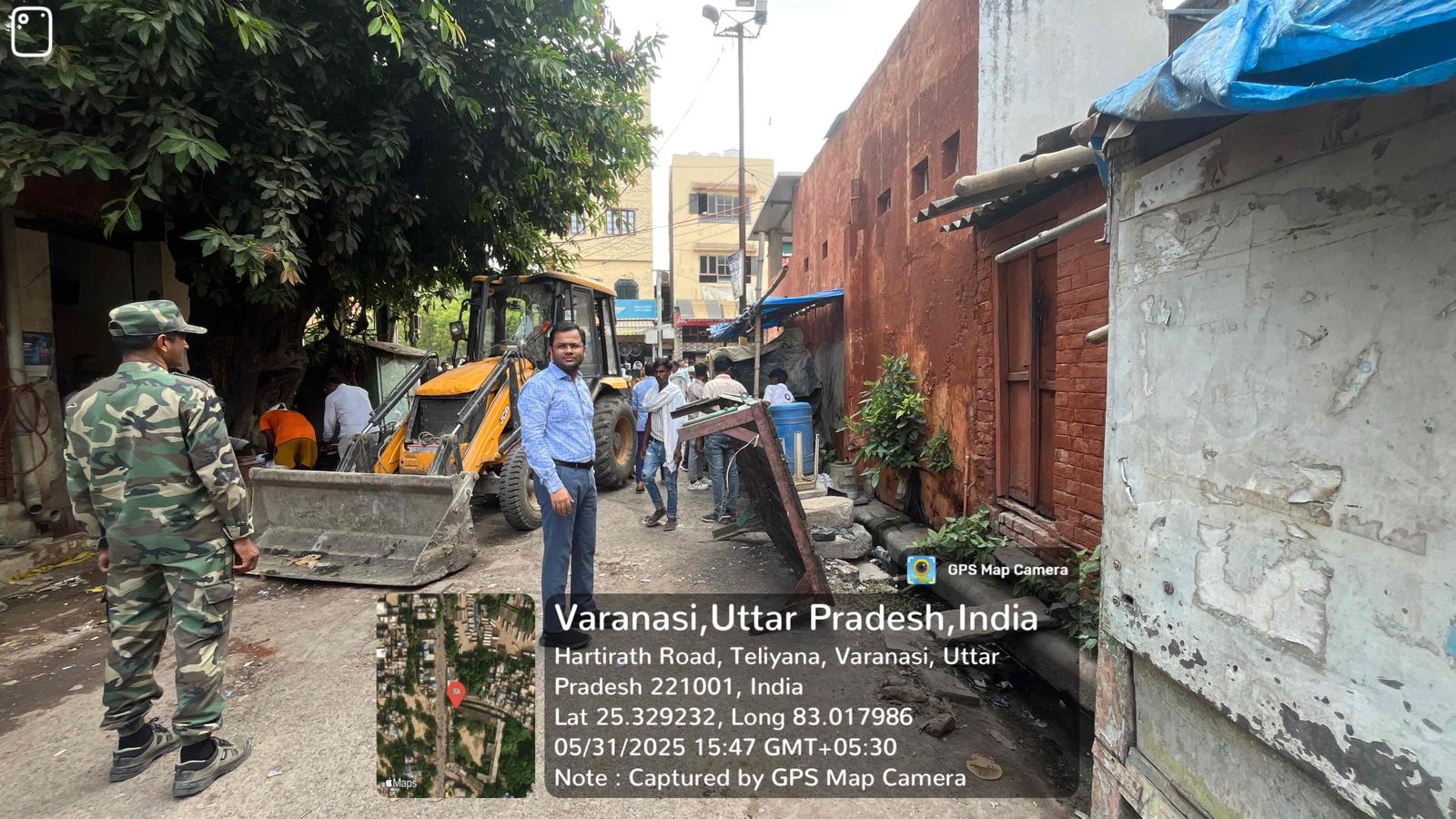 Municipal corporation's crackdown on encroachment Bulldozers ran on the second day as well, ₹75 thousand fine collected