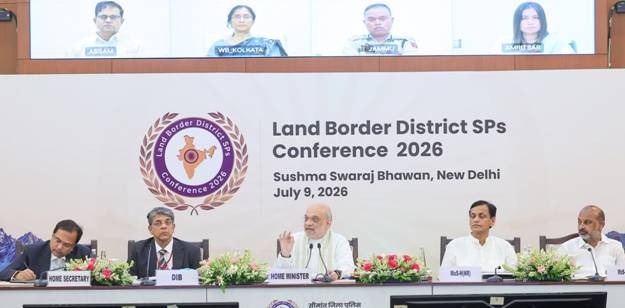 Union Home and Cooperation Minister Amit Shah addressed the Conference of Superintendents of Police of Border Districts-2026 in New Delhi yesterday.