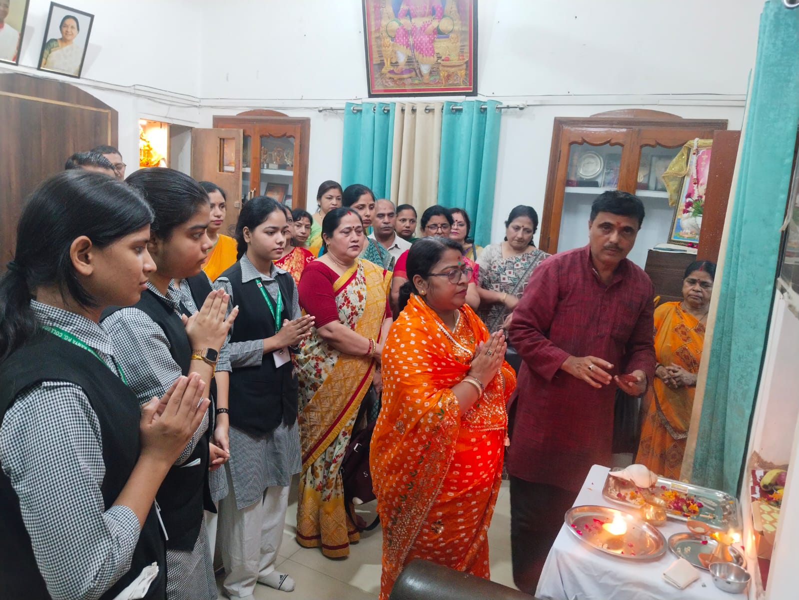 Shri Agrasen Girls PG College commences session with Saraswati Puja