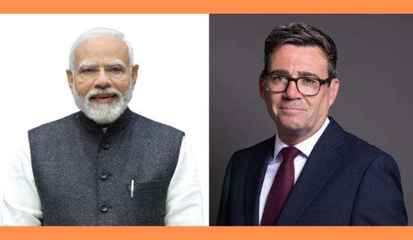 Prime Minister Narendra Modi congratulated Andy Burnham on becoming the Prime Minister of Britain.