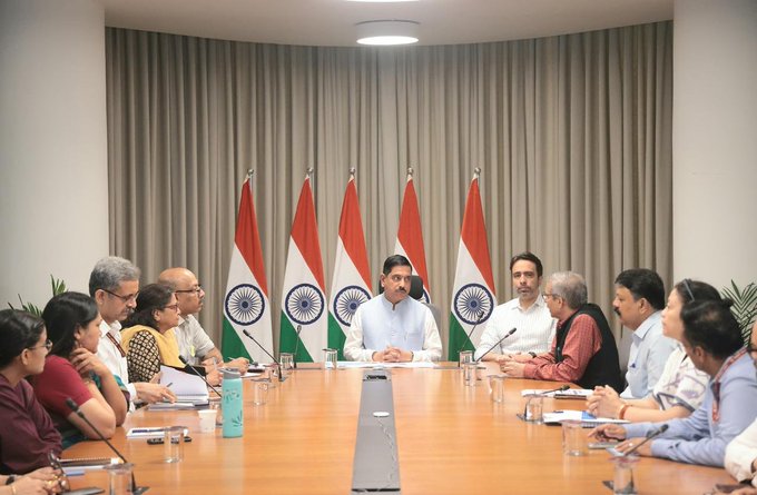 Pralhad Joshi took charge as Education Minister; he received the responsibility following Dharmendra Pradhan's resignation.