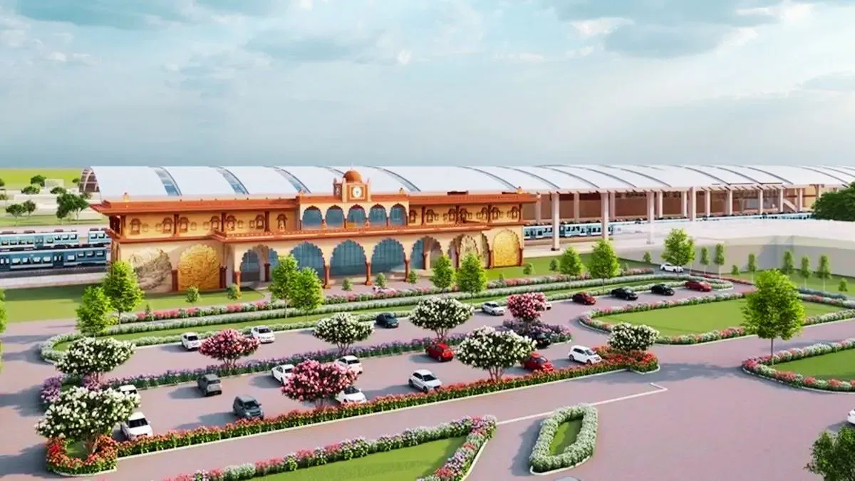 Prime Minister Modi inaugurated the Mangalagiri, Rayanapadu, and Cumbum railway stations in Andhra Pradesh under the Amrit Bharat Station Scheme.