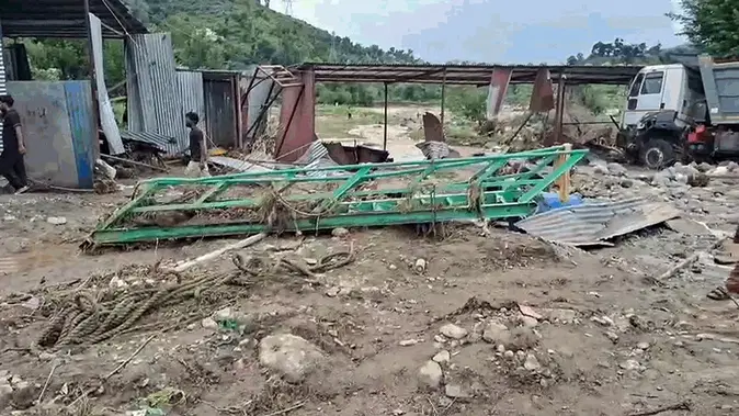 Monsoon havoc in hilly states: Landslides and floods wreak destruction from the valleys to the Northeast; 23 dead in Jammu & Kashmir.