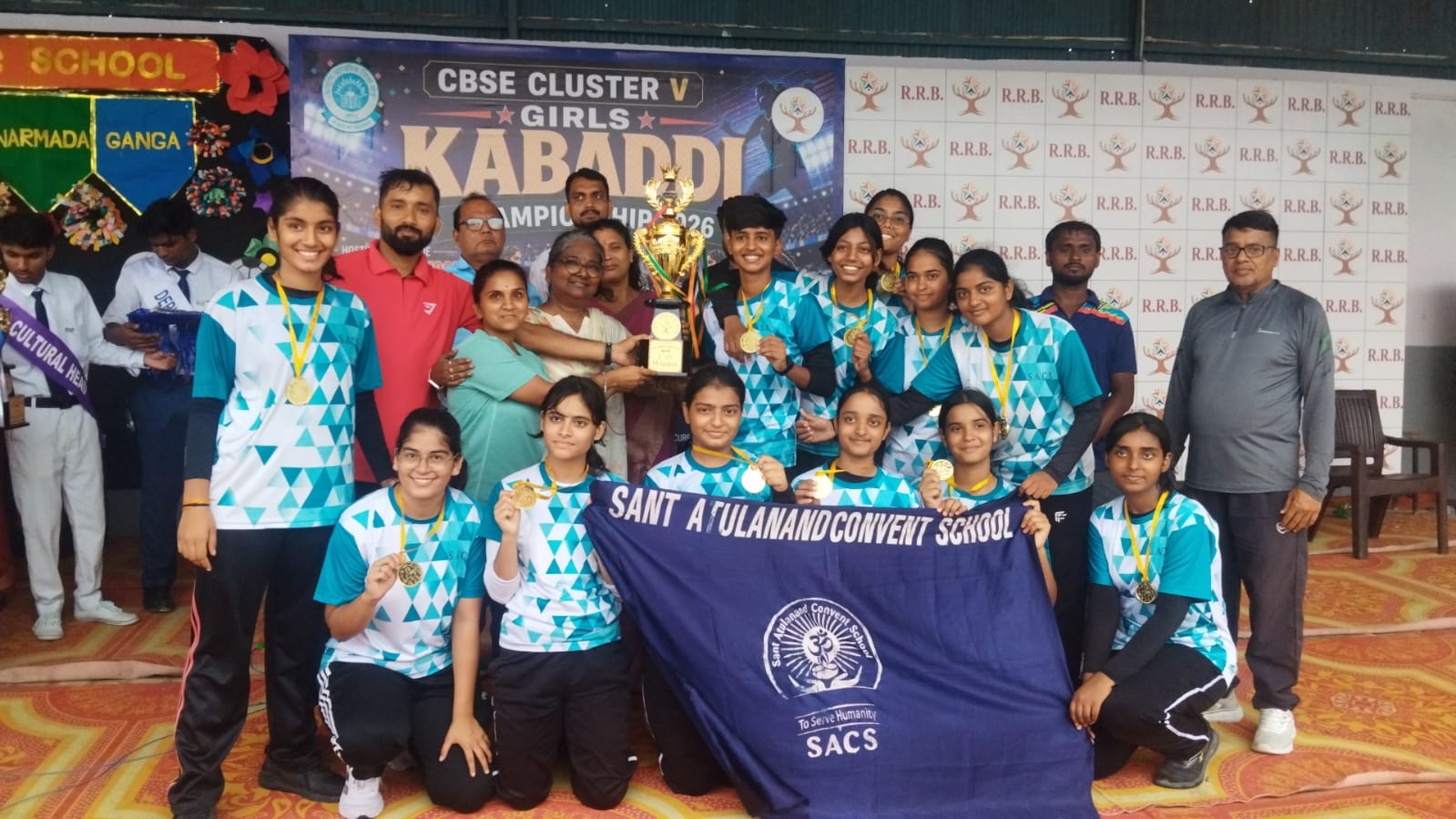 Students of Sant Atulanand won the gold medal in Kabaddi (U-19).
