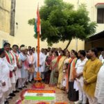 भारतीय जनता पार्टी महानगर कार्यालय गुलाब बाग पर महानगर अध्यक्ष ने फहराया तिरंगा
