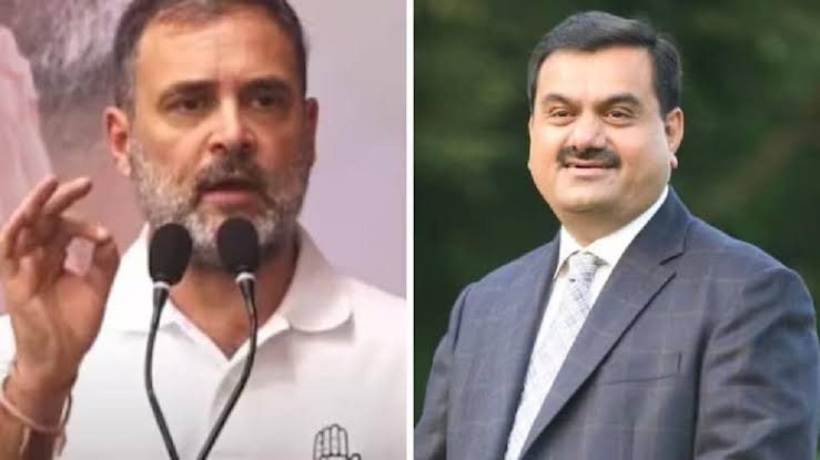 Rahul Gandhi attacks PM over the dropping of the case against Adani, citing the price the country is having to pay.