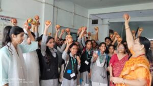 श्री अग्रसेन कन्या पी.जी. कॉलेज में राष्ट्रीय पोषण माह के अवसर पर पारंपरिक व्यंजन प्रतियोगिता का आयोजन