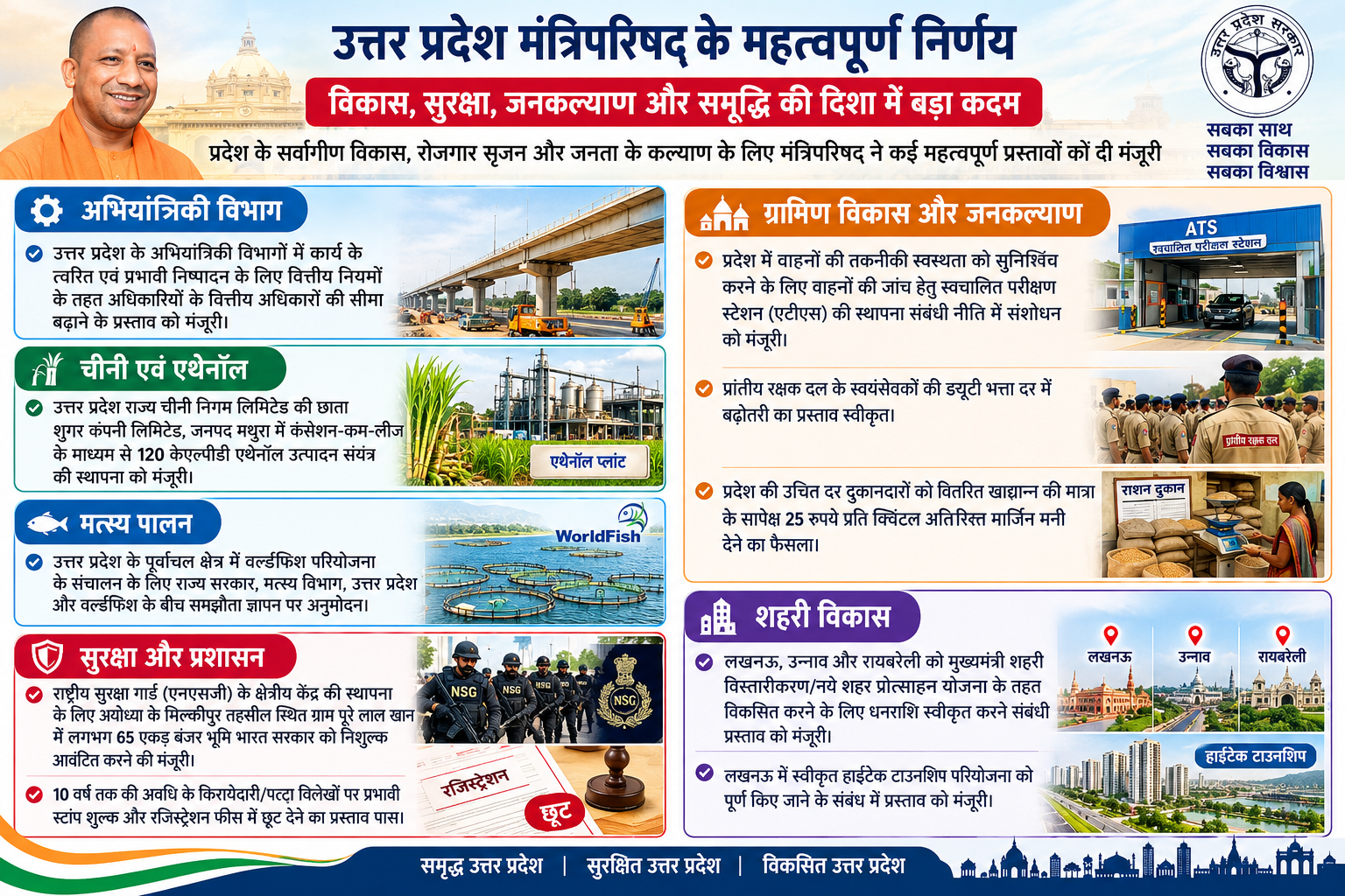 योगी कैबिनेट चुनावों से पहले हर वर्ग को खुश करने की कोशिश, किसानों को मिलेगा सस्ता लोन