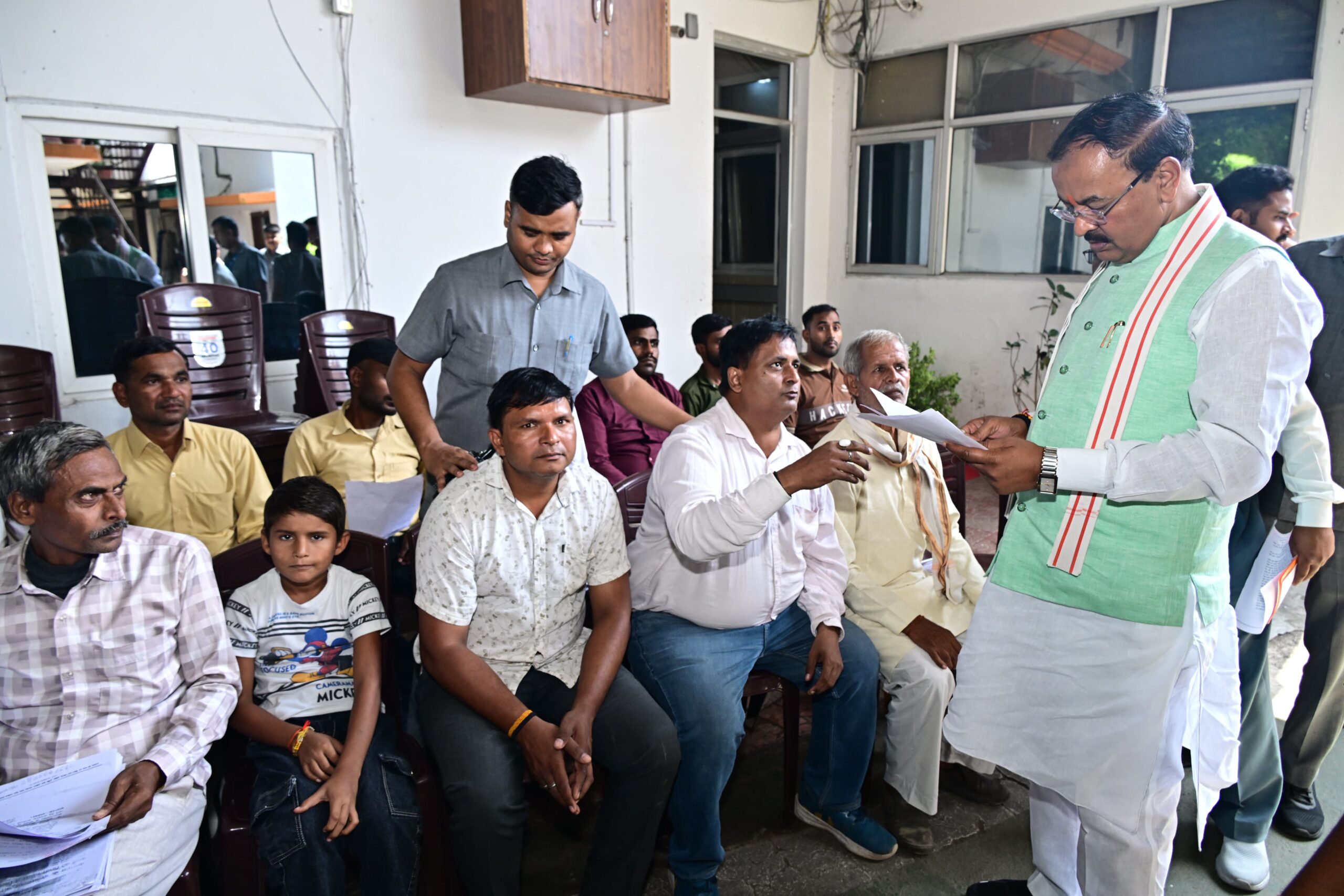 Janata Darshan – Keshav Prasad Maurya is committed to resolving the problems of every individual standing at the last rung of the social ladder.