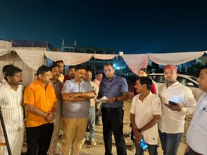 मुख्यमंत्री योगी की सभा की तैयारियों का मंत्री रविन्द्र जायसवाल ने लिया जायजा