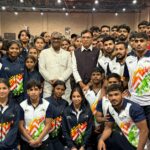 Sports Minister Dr. Mansukh Mandaviya visited SAI NCOE, Sigra; reviewed sports facilities and interacted with athletes.