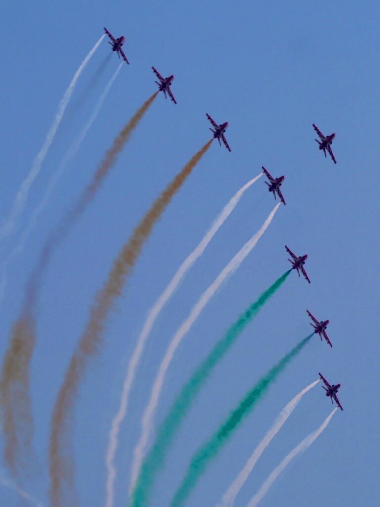 The skies over Kashi echoed with the roar of fighter jets.