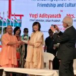 शिंजो आबे मेमोरियल कॉरिडोर का सीएम योगी एवं जापान के पूर्व दिवंगत पीएम की पत्नी अकी आबे ने संयुक्त रूप से किया उद्घाटन